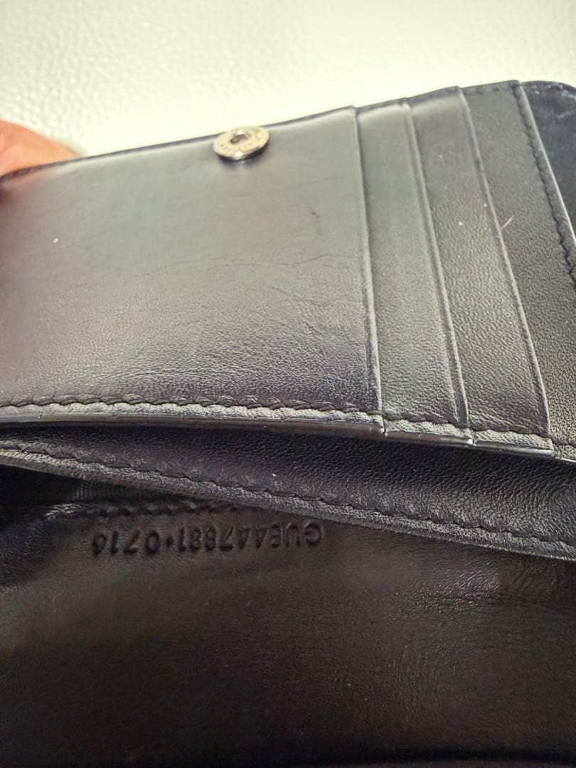 【希少/クリーニング済み】SAINT LAURENT 星柄 二つ折り財布