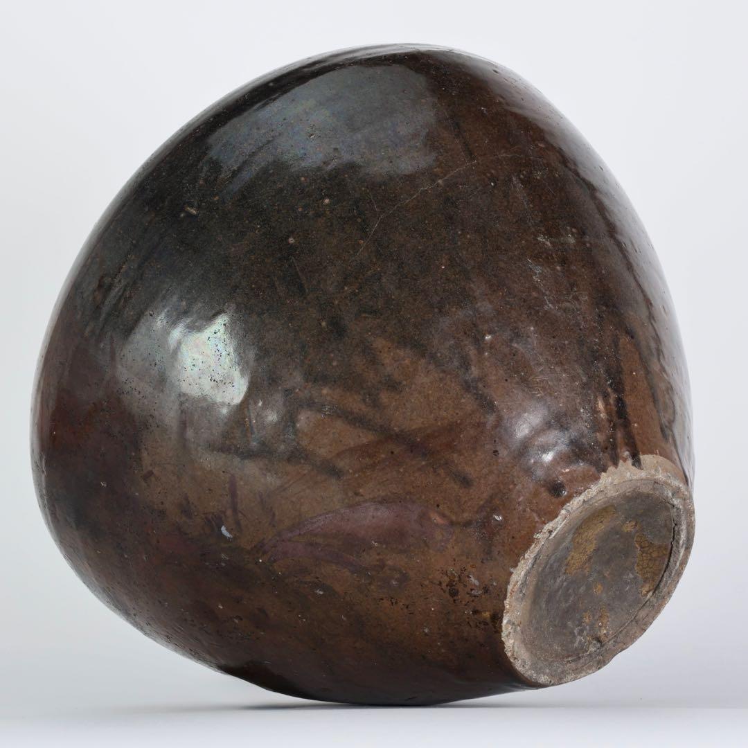 サ*ー様 黒薩摩 四耳壺 古陶 大壺 33㎝ 江戸期 古薩摩 時代物 壷 古美術