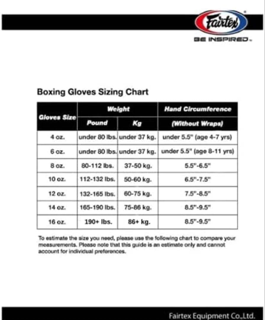 Fairtex 16oz ボクシンググローブ ブラック