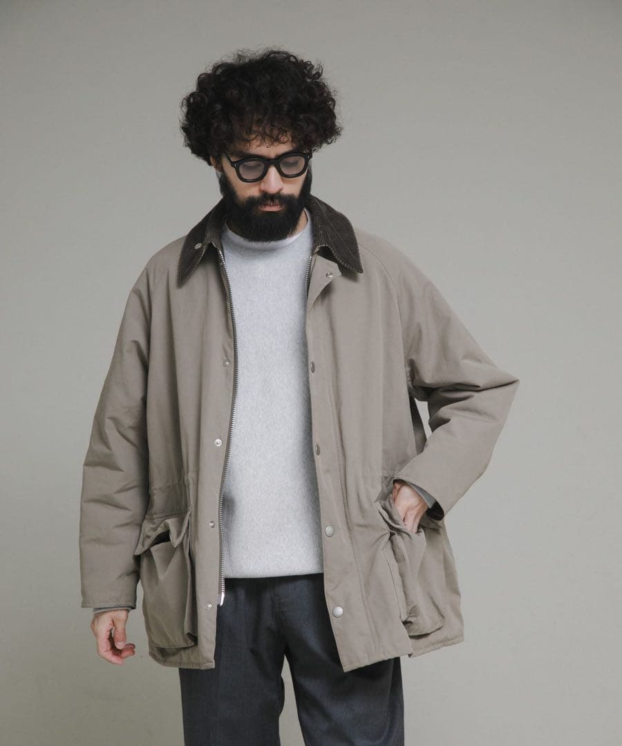 Barbour×URBS OS Bedale GREY サイズ38 ビデイル
