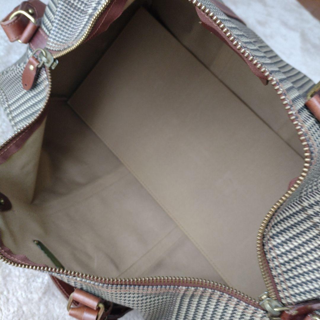 USA製 ポロラルフローレン ボストンバッグ 2way 千鳥格子柄 PVC