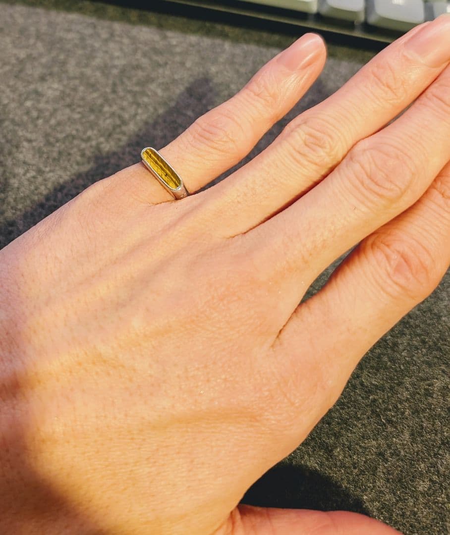 トムウッド　 Mario Ring マリオリング　タイガーアイ　46