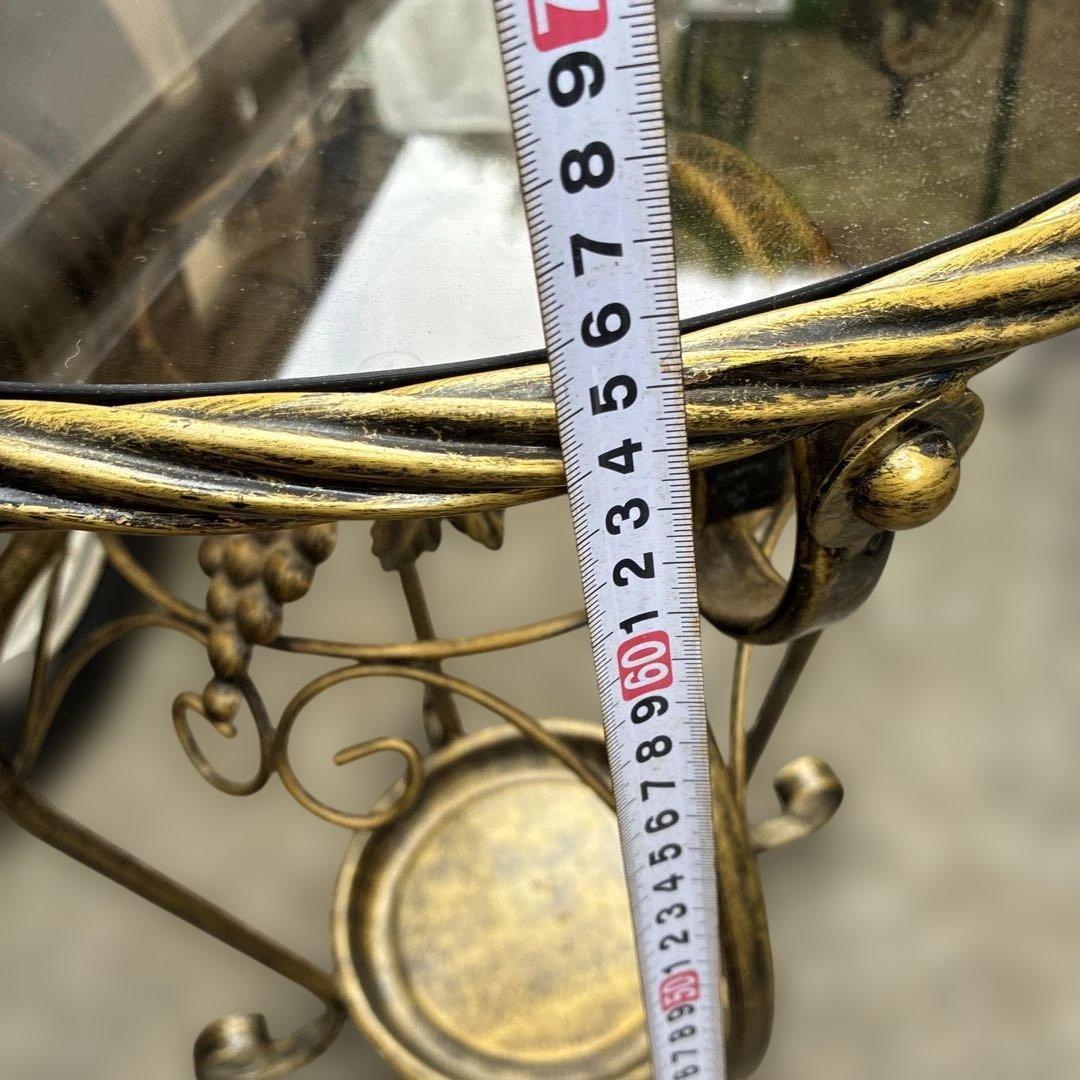 ‼️レトロ‼️アンティークガラステーブル、レトロガラステーブル ガラステーブル