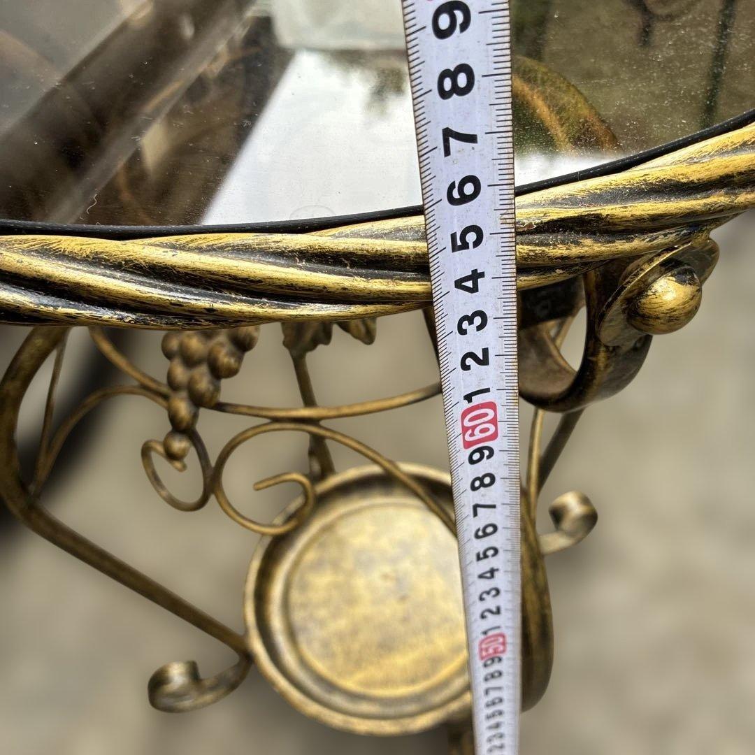 ‼️レトロ‼️アンティークガラステーブル、レトロガラステーブル ガラステーブル