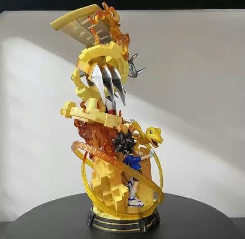 デジモン　アグモン　ウォーグレイモン　フィギュア