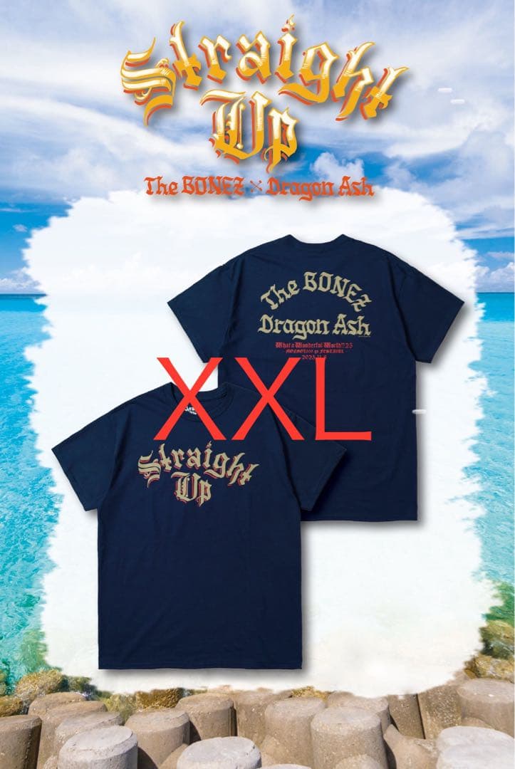 Straight Up 沖縄 Tシャツ The BONEZ Dragon Ash