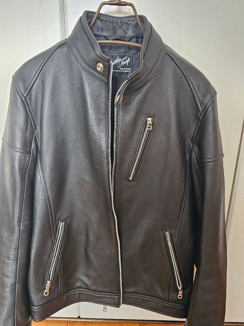 Rattle Trap シングルライダースレザージャケット 黒　Lサイズ　極美品