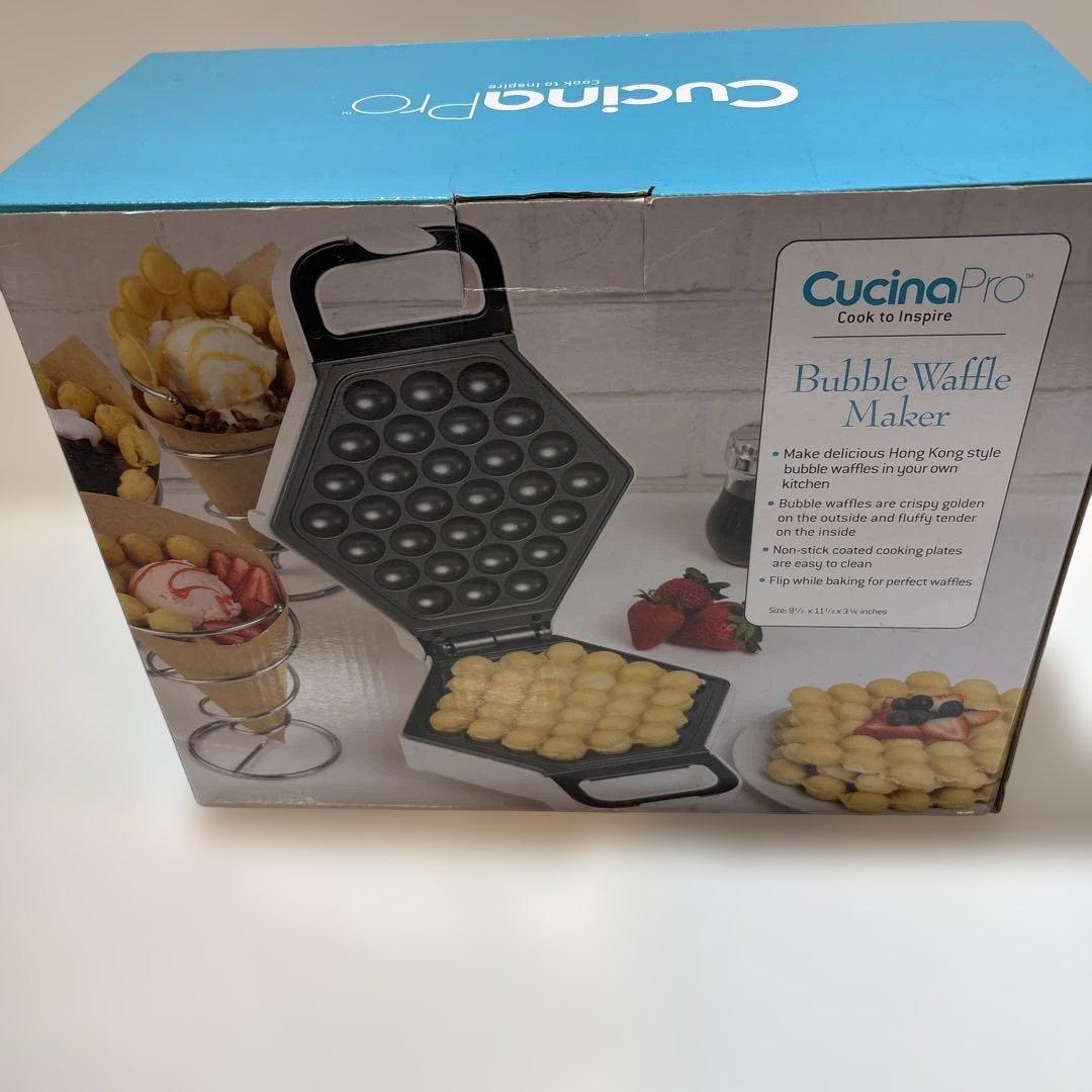 新品未使用CucinaPro バブルワッフルメーカー