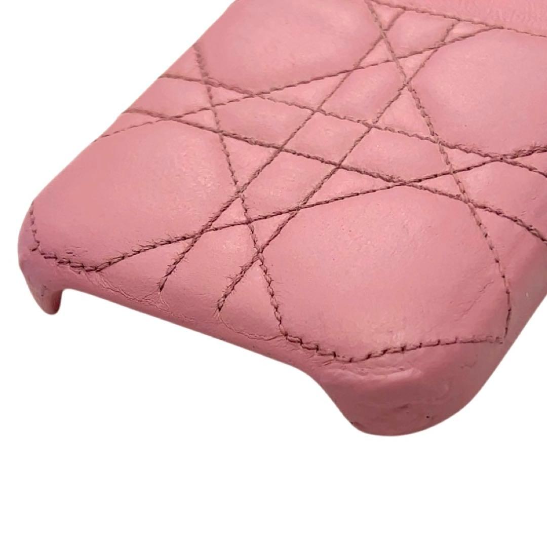 クリスチャンディオール iPhone16 スマホケース カナージュ ピンク ロゴ