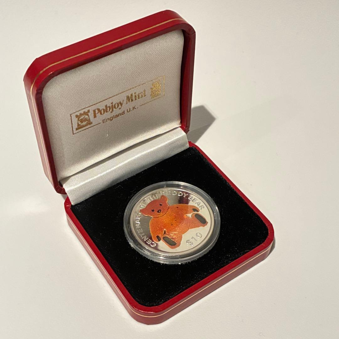 限定発行 テディベア生誕100周年 記念 10ドル ミント社 Sv925