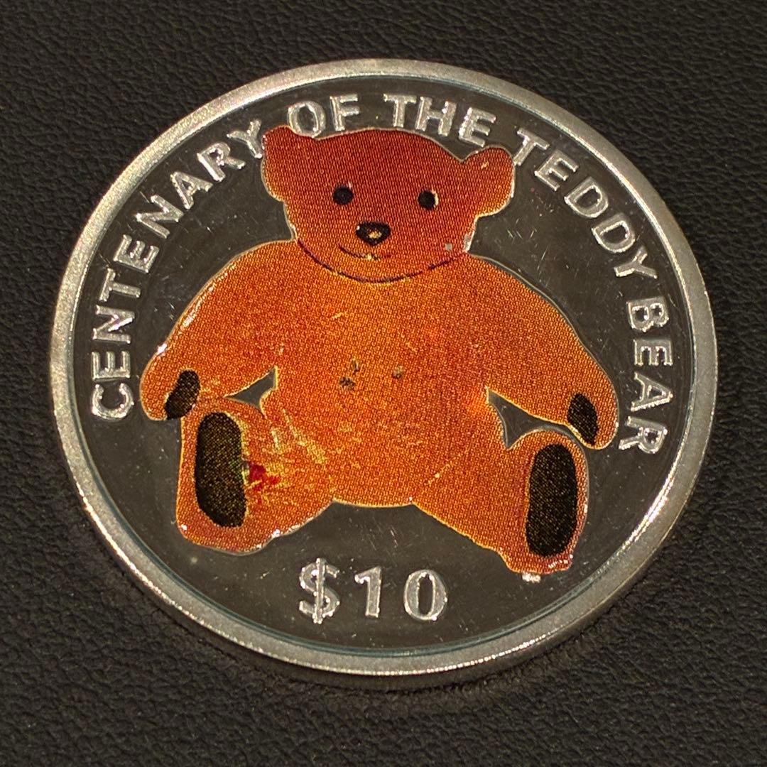 限定発行 テディベア生誕100周年 記念 10ドル ミント社 Sv925