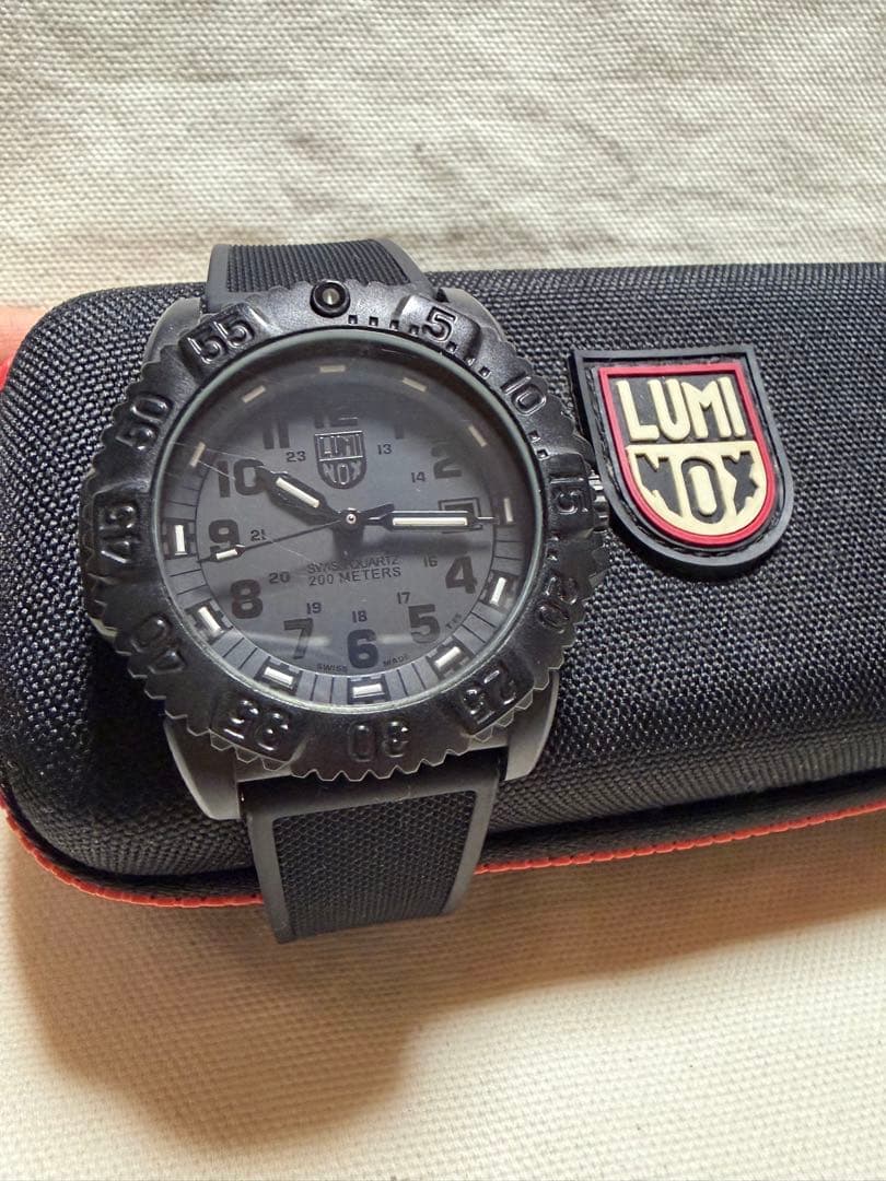 ジャンク 訳あり ルミノックス 3050 3950 LUMINOX ブラック時計