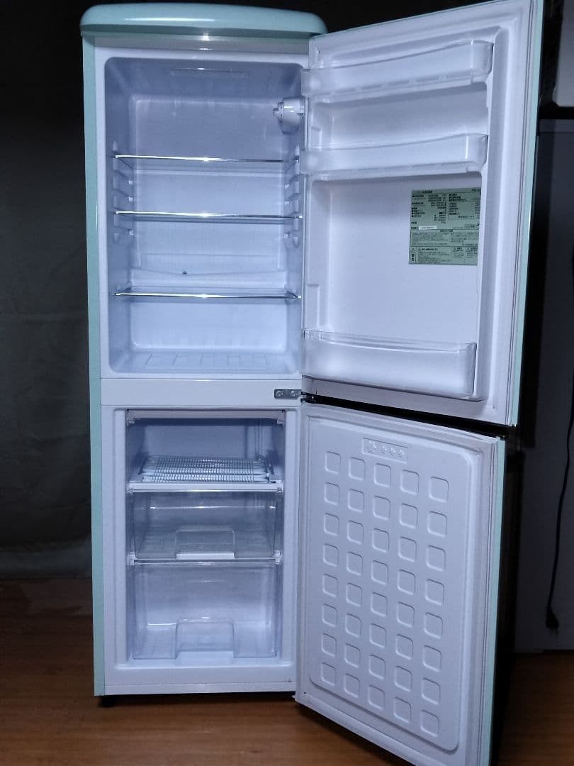 ♥ありさ♥限定　アイリス　130Lレトロ冷蔵庫 PRR-142D-LG