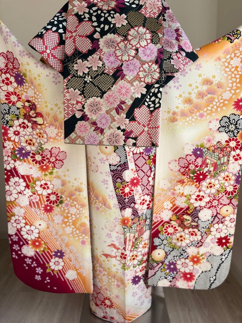 期間限定価格（2/1まで！）⭐️可愛い振袖フルセット　成人式　正絹　袋帯　白地系