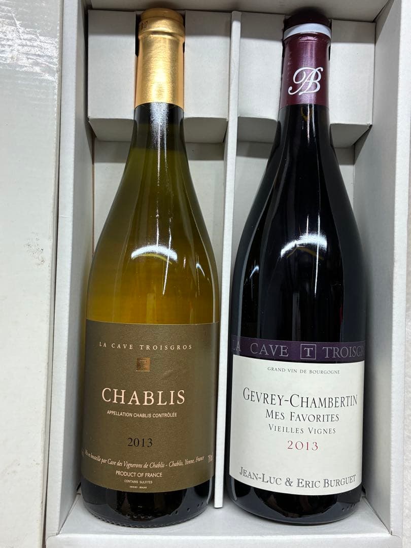 未開栓ラ カーヴ トロワグロ 13年 750ml ジュヴレ シャンベルタン 2本