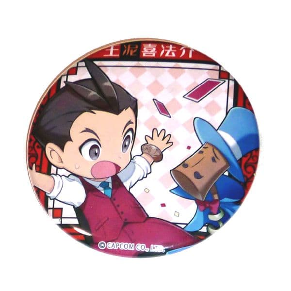 逆転裁判 王泥喜法介　缶バッジ　カンバッジ　アトラクションフェスタ　アトフェス