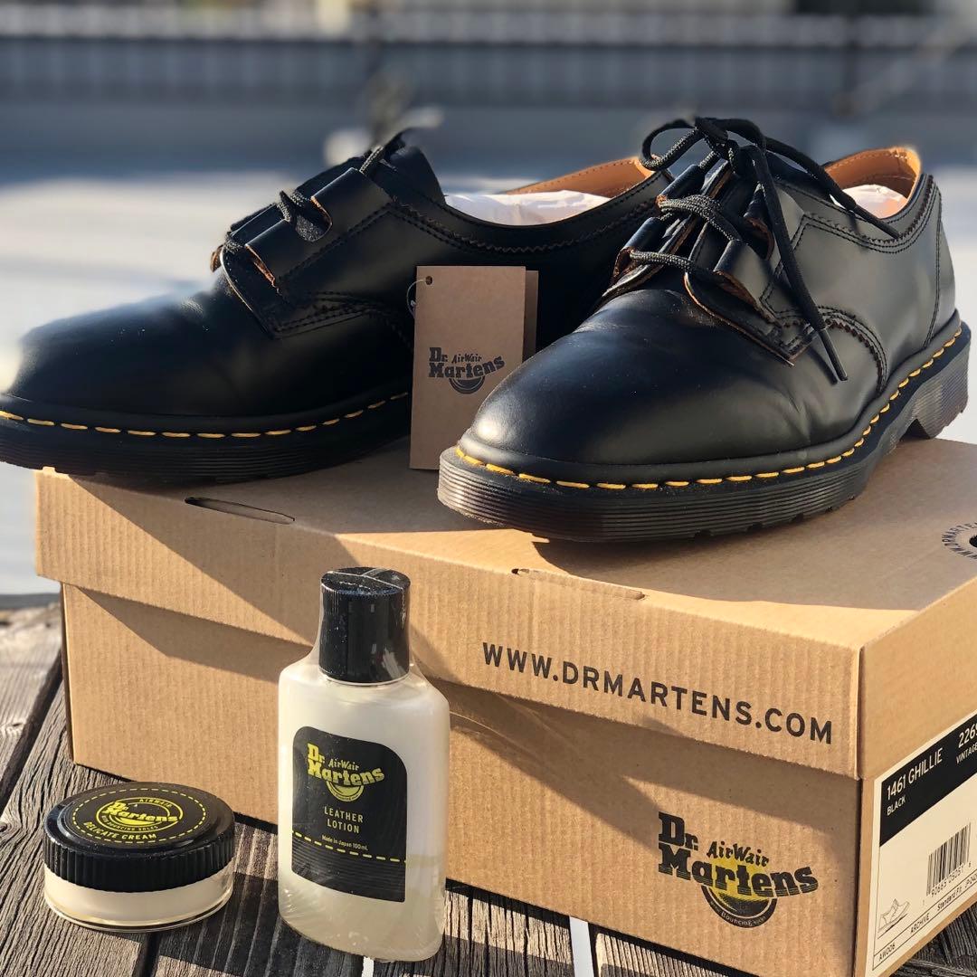 Dr.Martens ブラック ギリーシューズ 27cm