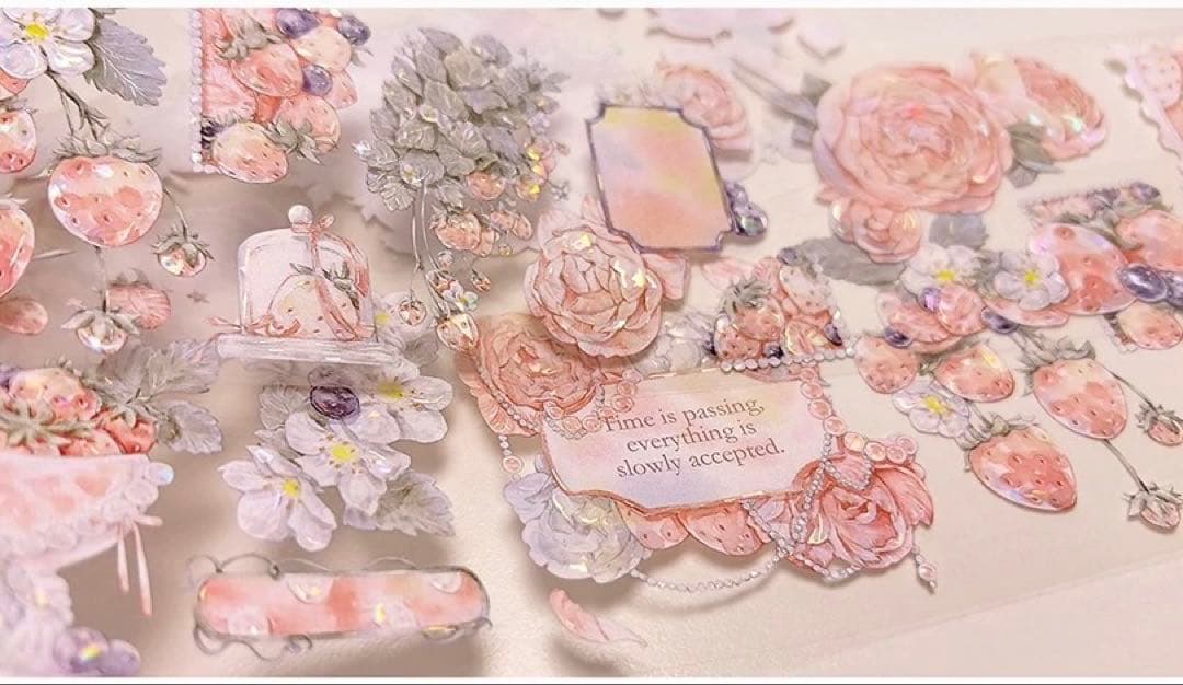 花柒所《芙洛拉》海外マスキングテープ　マステ 【2328】