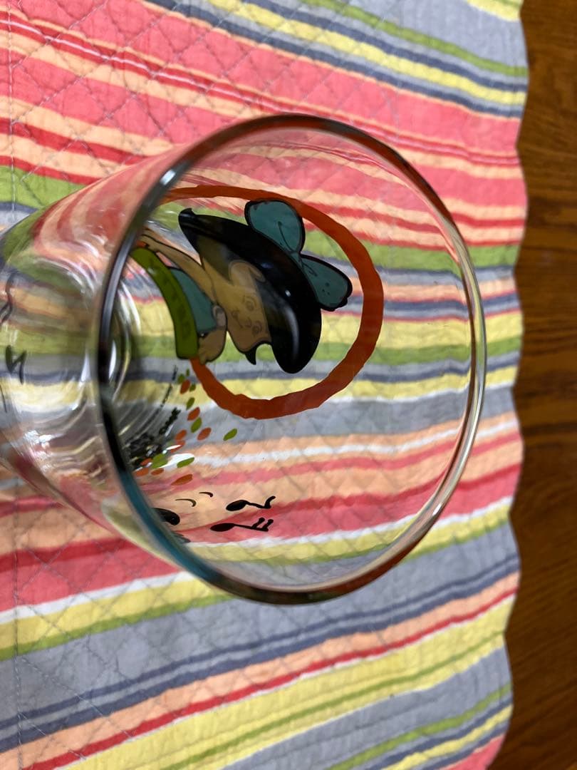 フリント・ストーン　キッズ　アニメキャラクター ガラスタンブラー　4個セット