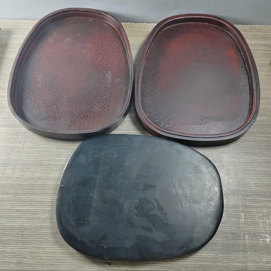 旧蔵　時代物　文房具　天然端硯 硯