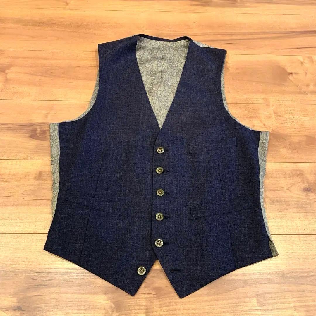 カノニコ GINZAGlobalStyle イタリア製ネイビージャケットベスト