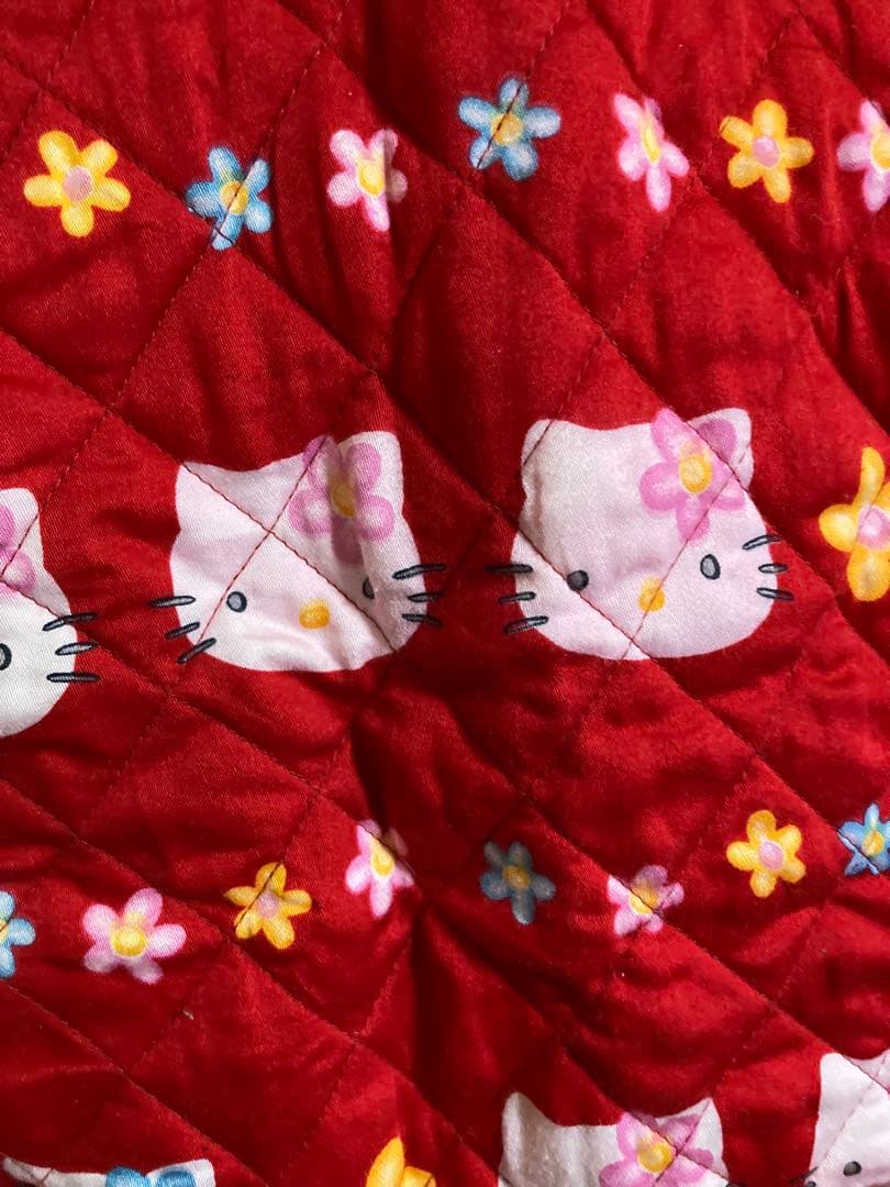 ハローキティ キルティング 羽織り 部屋着 着る 布団 ルームウェア サンリオ