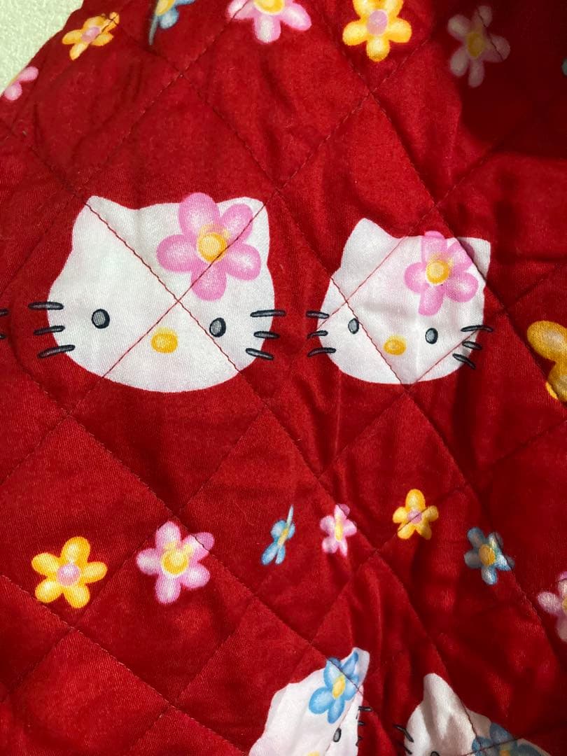 ハローキティ キルティング 羽織り 部屋着 着る 布団 ルームウェア サンリオ