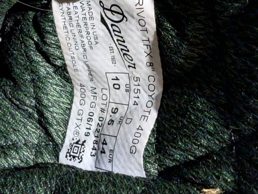 Danner ハイカットミリタリーブーツ タン