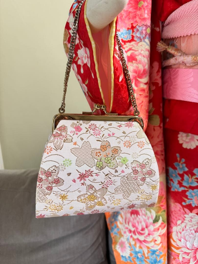 7歳七五三　セット　赤系着物　② 草履なし