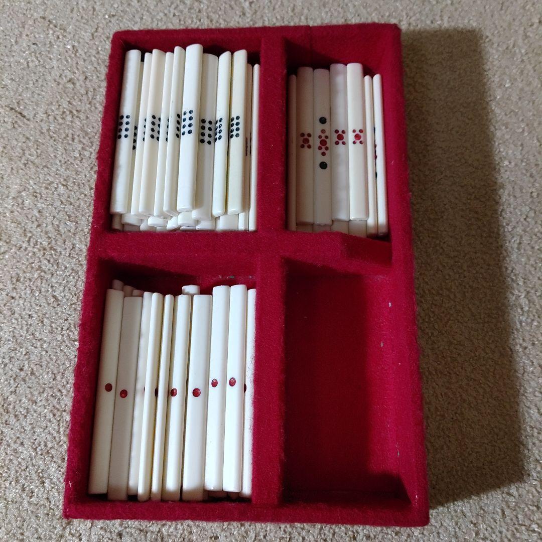 ミズノ丸一 金星 麻雀牌 背緑 三枚羽一索 貴重 麻雀牌 点棒 サイコロ