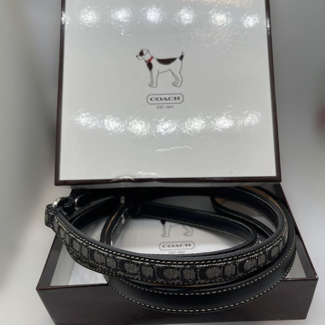 COACH ブラックレザーリード 箱付き