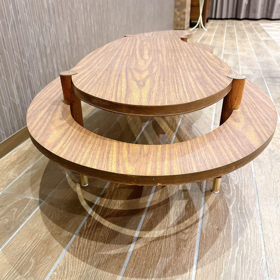 さば様 アメーバ型 二段式 カフェテーブル ミッドセンチュリー 1950