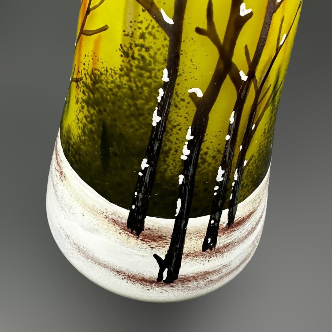 【証明書】ドームナンシー　花瓶　高さ 28cm 被せガラス　アンテルカレール