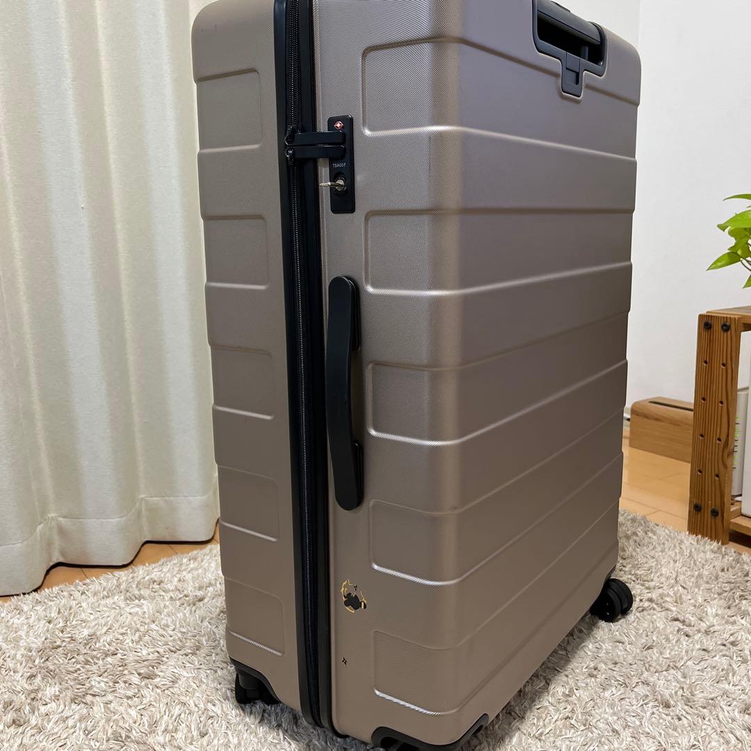 無印良品　キャリーケース 104L 大容量　大きい　ゴールドベージュ　海外　旅行