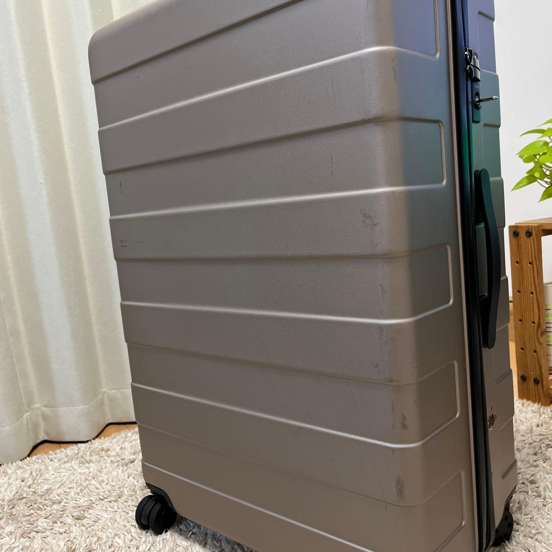 無印良品　キャリーケース 104L 大容量　大きい　ゴールドベージュ　海外　旅行