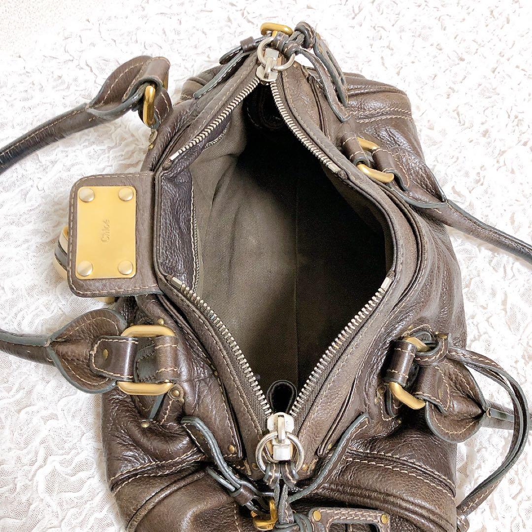 Chloe クロエ　パディントンバッグ　南京錠　ブラウン y2k ダークブラウン
