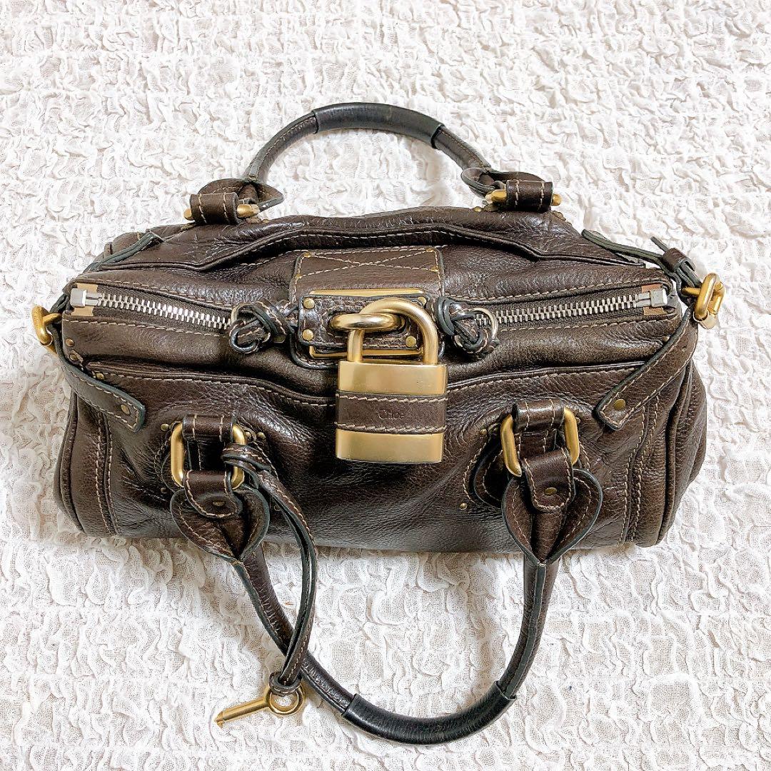 Chloe クロエ　パディントンバッグ　南京錠　ブラウン y2k ダークブラウン
