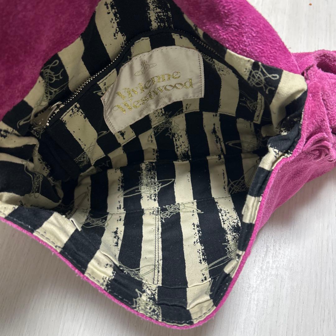 ヴィヴィアン スエード ショルダーバッグ ピンクパープル系 変形 レア