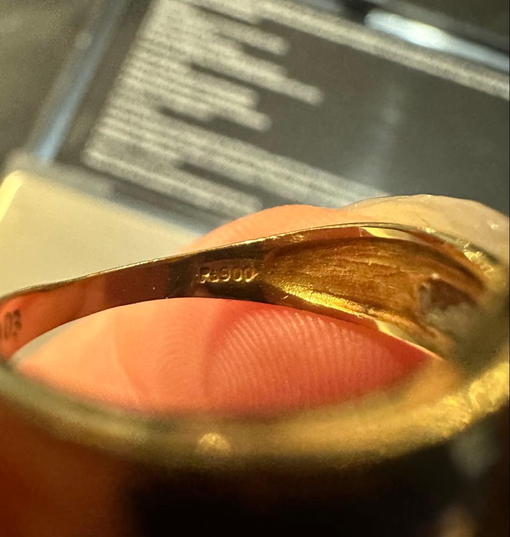 も*ん様 K18 Pt900コンビリング 10号