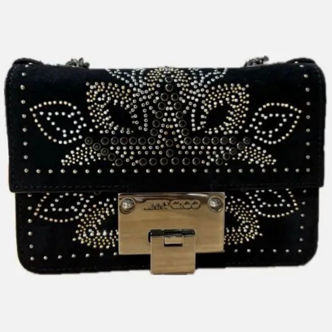 JIMMY CHOO ブラックパーティーバッグ