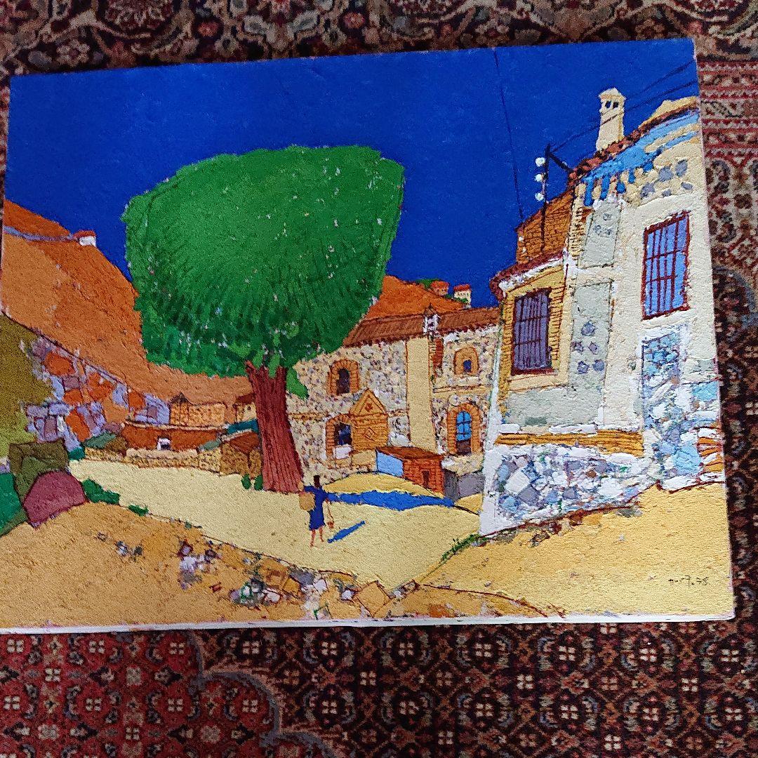 絵画  油彩本物です・    トレド・中村かずお