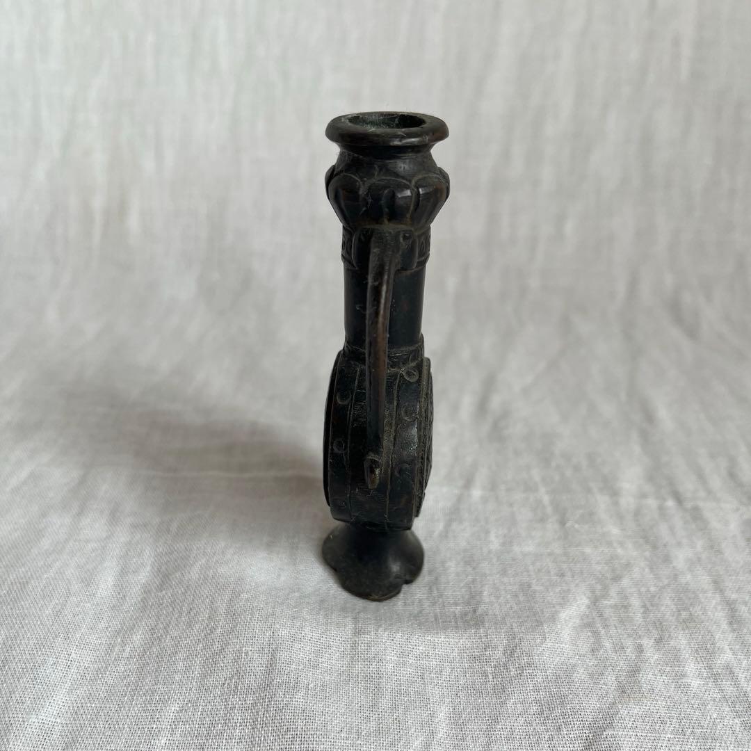 【最終価格】レア　骨董　銅製　中国　花器　オブジェ