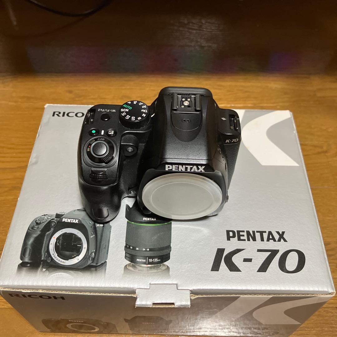 （ジャンク品）PENTAX K-70 デジタル一眼レフカメラ　望遠レンズ　セット