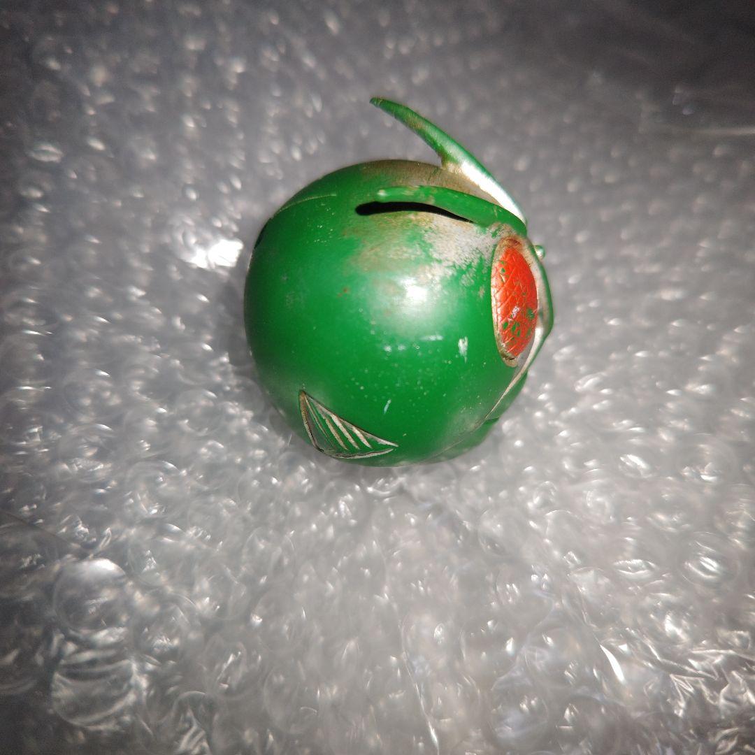 旧バンダイ　仮面ライダー　面取れ　ソフビ　ブリキベルト　26cm　現状品