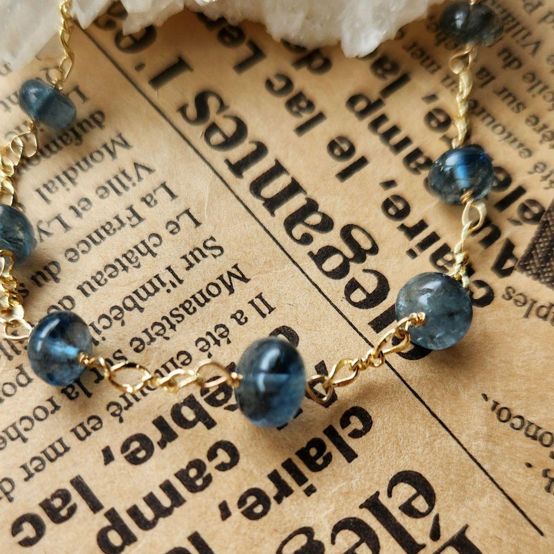 ✳️Q′sB✳️１４kgfサンタマリアカラーアクアマリンブレスレット