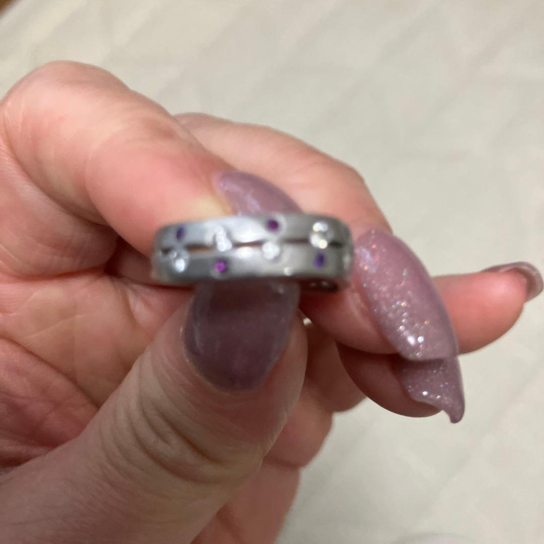 プラチナリング　ダイヤと色石値下げ❗️