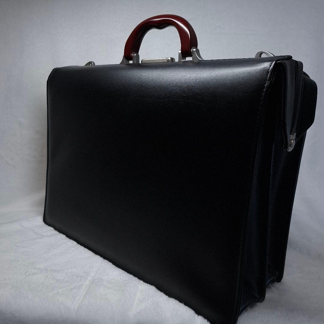 【新品】J.C HAMILTON ダレスバック ビジネスバッグ 黒 レザー