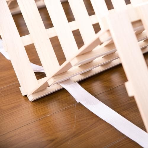 すのこベッド 折りたたみ 天然桐 四つ折り ベッドフレーム 木製 ダブル 4折桐