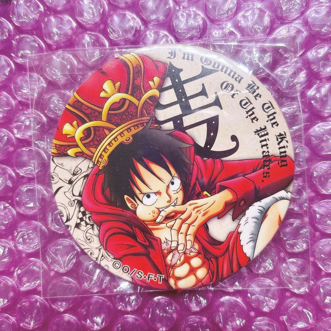 ワンピース onepiece ルフィ 赤 RED 缶バッジ 缶バッチ