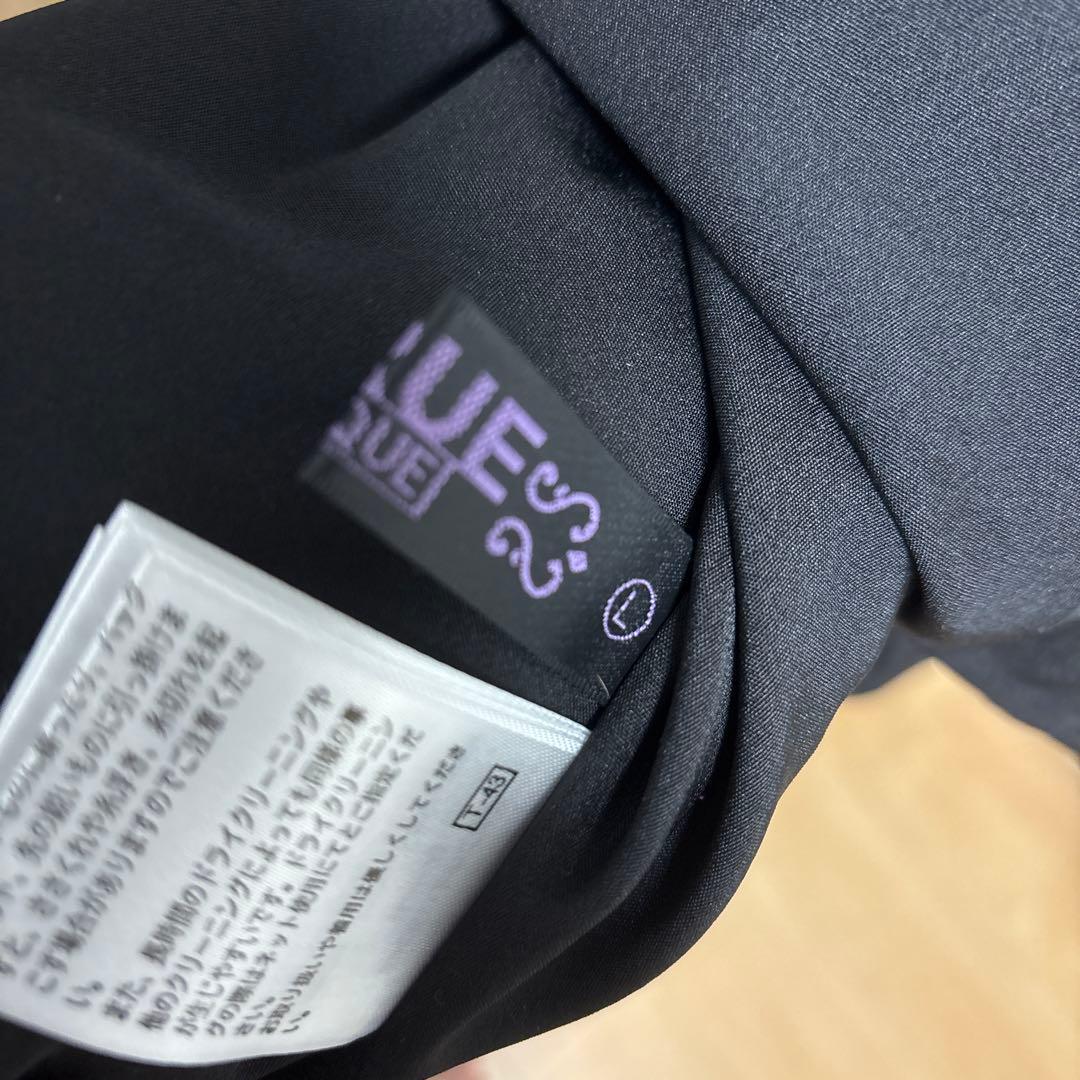 RUIRUE BOUTIQUE ラメチュールメロウ ワンピース　ブラック　L